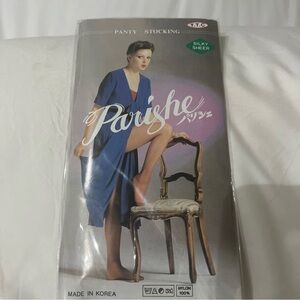 Vintage parishe Off Black Panty Stocking